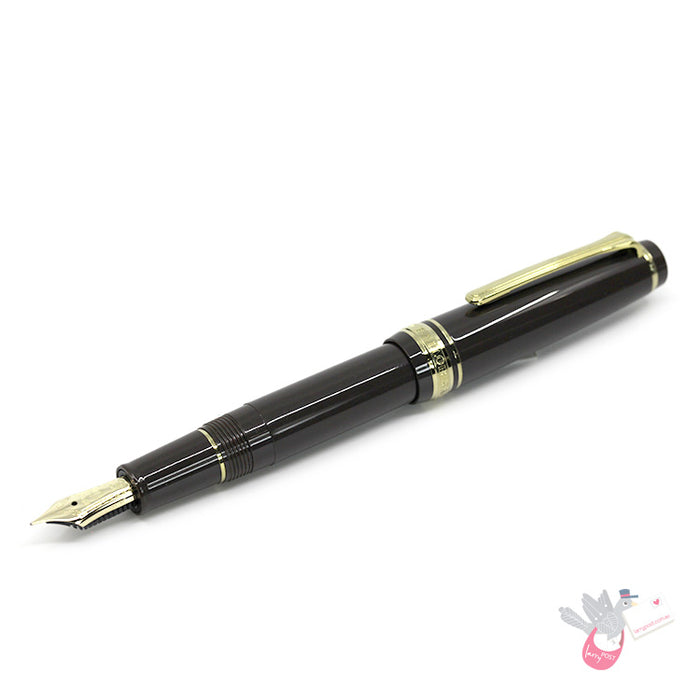 SAILOR Prof Gear Slim Mini - Series 2 - (14k gold nib, Mini converter) - Puff Brown - Medium Fine Nib