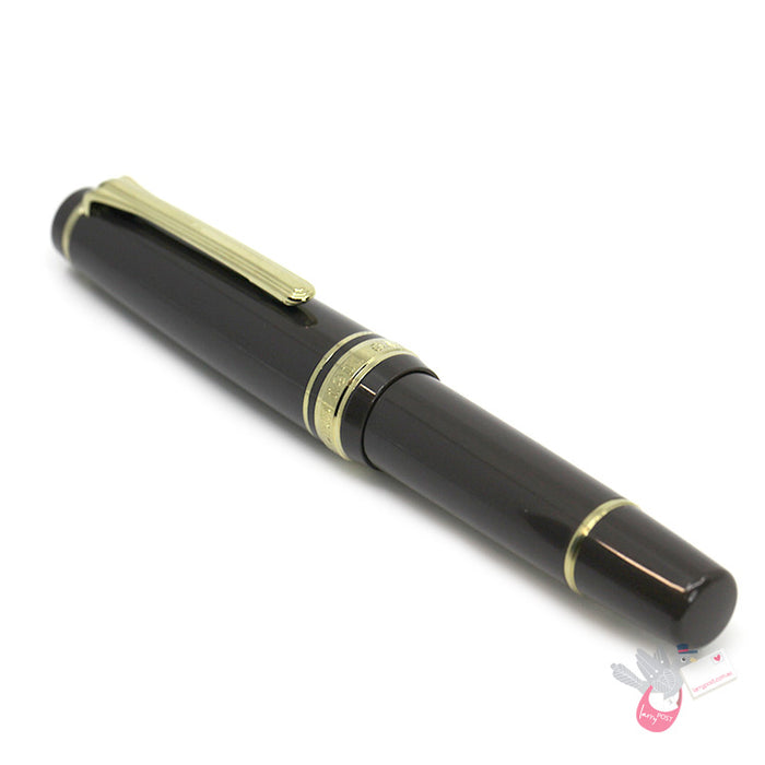 SAILOR Prof Gear Slim Mini - Series 2 - (14k gold nib, Mini converter) - Puff Brown - Medium Fine Nib