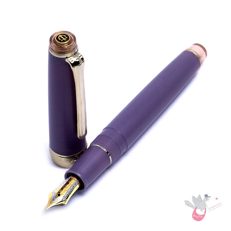 SAILOR SHIKIORI Ameoto "Kirisame"  Fountain Pen (Includes 21kt nib and converter) - Lilac - Medium Fine nib