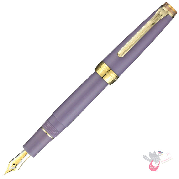 SAILOR SHIKIORI Ameoto "Kirisame"  Fountain Pen (Includes 21kt nib and converter) - Lilac - Medium Fine nib