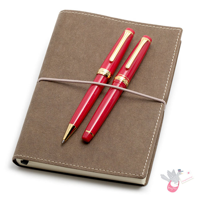 SAILOR SHIKIORI Prof Gear Slim - Princess Kaguya - Fountain Pen (14k gold plated nib & converter) - Red/Gold - Medium Fine Nib