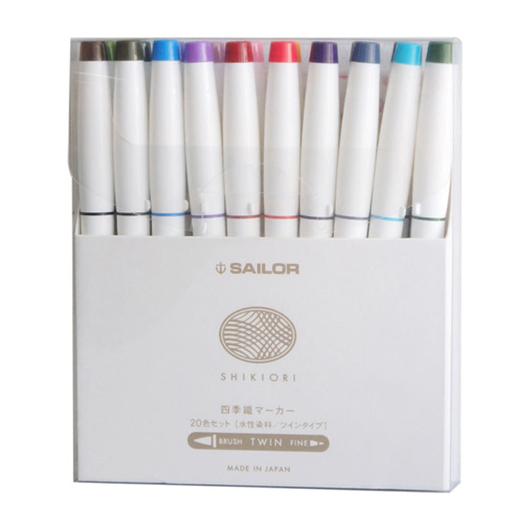 SAILOR SHIKIORI Calligraphy Brush Pen - set 20