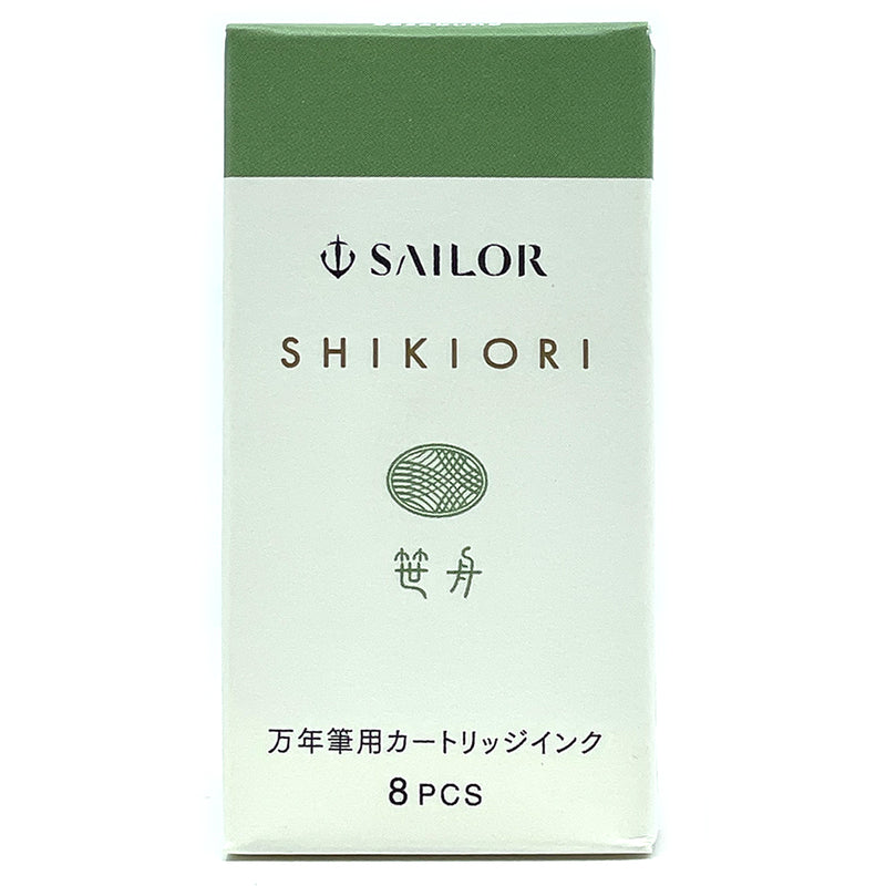 SAILOR SHIKIORI Fountain Pen Ink Cartridges - Pack of 8 - Sasabune