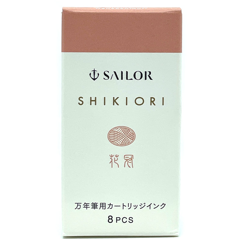SAILOR SHIKIORI Fountain Pen Ink Cartridges - Pack of 8 - Hanakanmuri