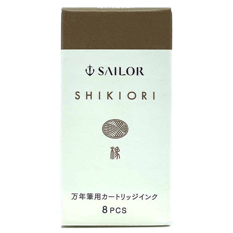 SAILOR SHIKIORI Fountain Pen Ink Cartridges - Pack of 8 - Tsurubami