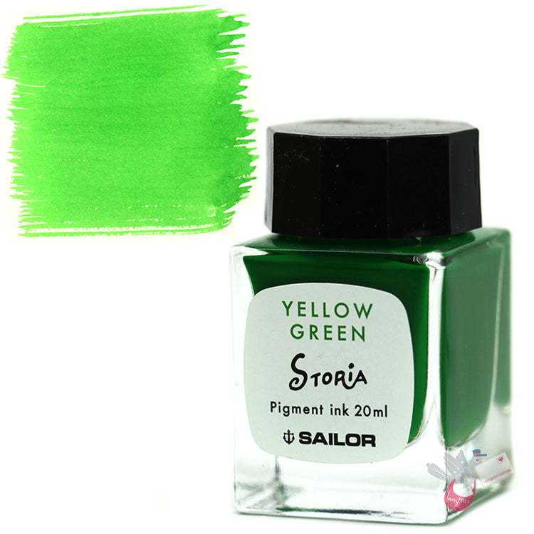 SAILOR STORiA Pigment Ink - 20mL bottle - Clown (Light Green)