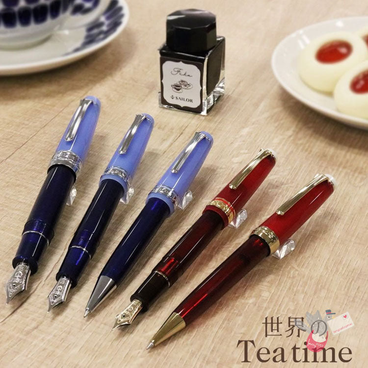 SAILOR Professional Gear Slim -Tea Time - Ballpoint - Red/Rhodium Trim