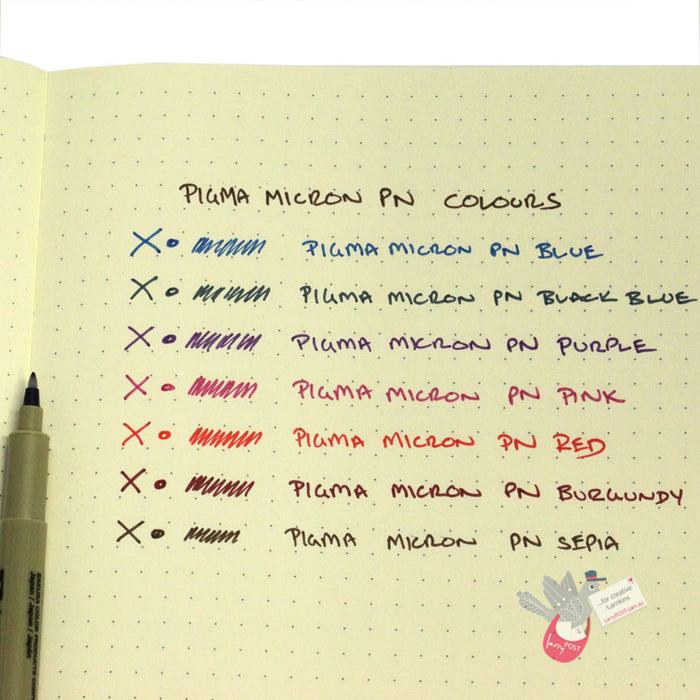 SAKURA Pigma Micron PN (Plastic nib for writing) - Set 8