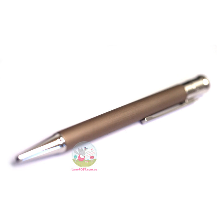 OTTO HUTT Design 04 - Ballpoint Pen - Satin Matt Lacquering Over Palladium and Sterling Silver - Sand Colour