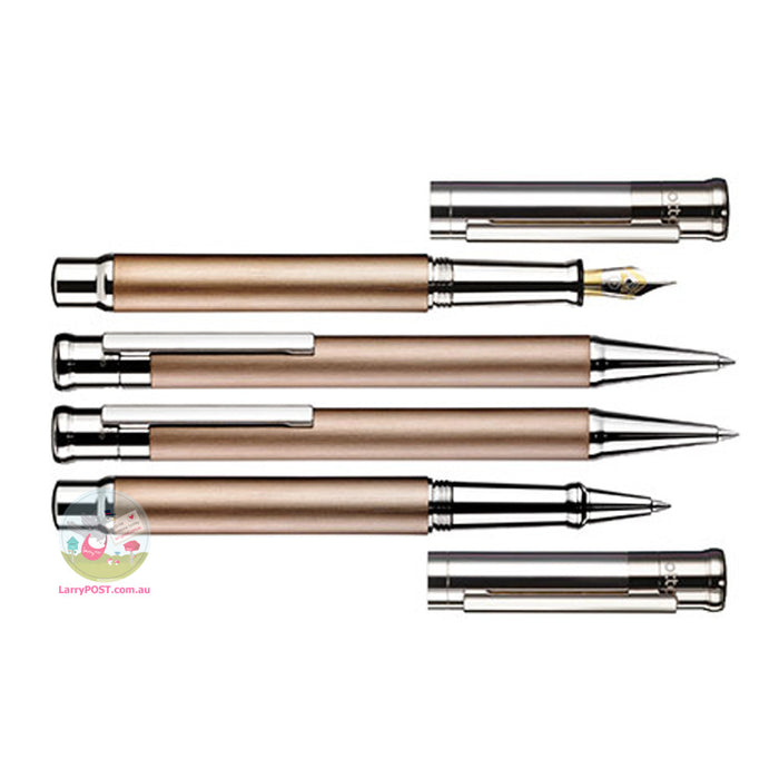 OTTO HUTT Design 04 - Ballpoint Pen - Satin Matt Lacquering Over Palladium and Sterling Silver - Sand Colour