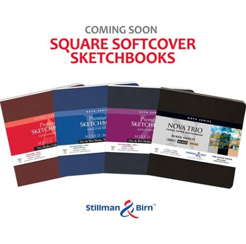 STILLMAN & BIRN Zeta Sketchbook - Softcover - Square (7.5 x 7.5" / 19 x 19 cm) - 270gsm - 26 Sheets