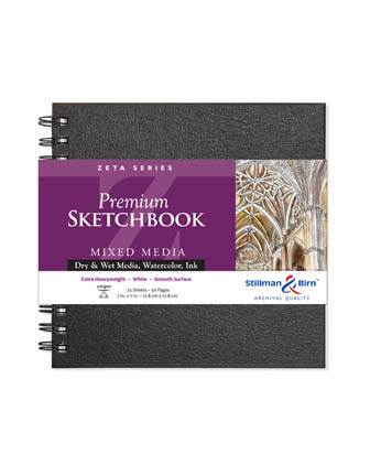 STILLMAN & BIRN Zeta Sketchbook - Spiral - Square (7 x 7") - 270gsm