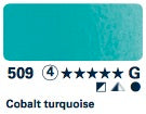 CHMINCKE Horadam Aquarell - 509 Cobalt Turquoise - 1/2 Pan 