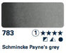 SCHMINCKE Horadam Aquarell - 783 Payne's Grey - 1/2 Pan