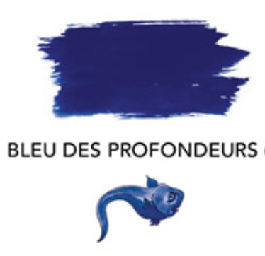 HERBIN "Jewel of Inks" Fountain Pen Ink - 30mL (with pen rest) - Bleu Des Profondeurs (Periwinkle)