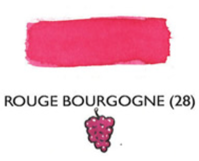 HERBIN "Jewel of Inks" Fountain Pen Ink - 30mL (with pen rest) - Rouge Bourgogne (Burgundy Red)