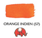 HERBIN "Jewel of Inks" Fountain Pen Ink - 30mL (with pen rest) - Orange Indien (Indian Orange)