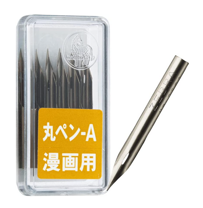 ZEBRA Comic Pen Nib - Mapping Pen (Maru Pen) - Pack of 10 (PM-1C-A-K)