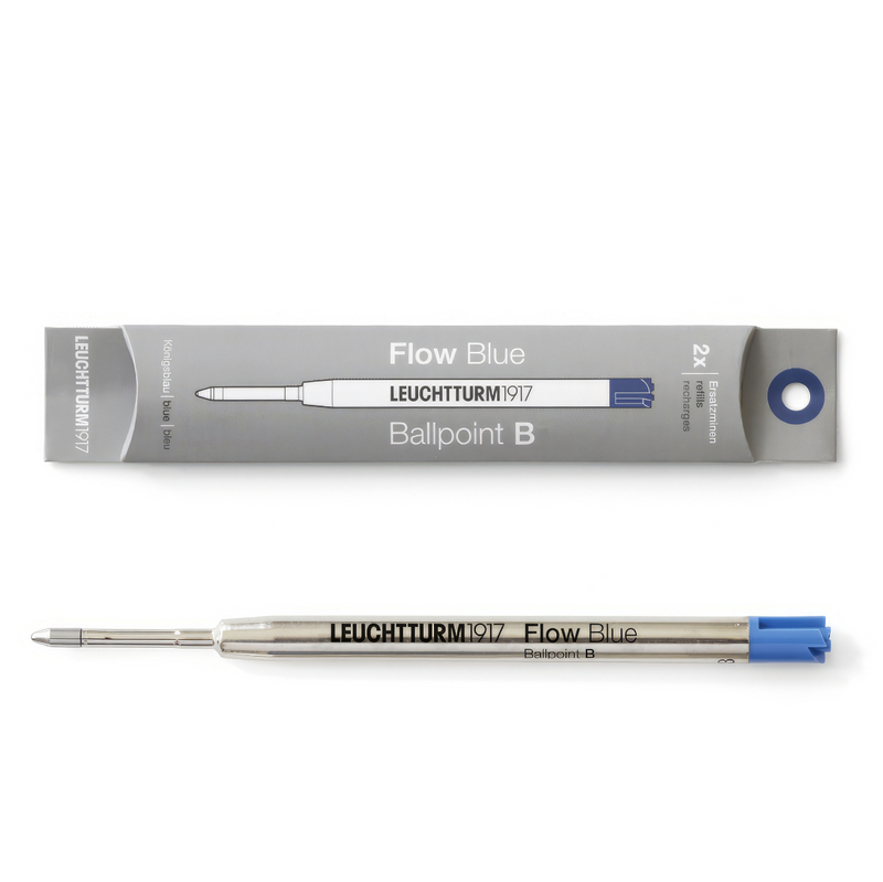 Drehgriffel No.1 Ballpoint Refill - Pack of 2 - Royal Blue Ink - Bold (B)