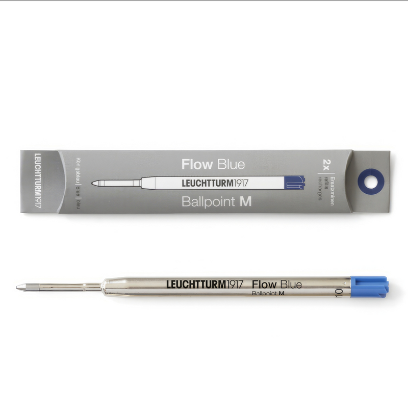 Drehgriffel No.1 Ballpoint Refill - Pack of 2 - Royal Blue Ink - Medium (M)