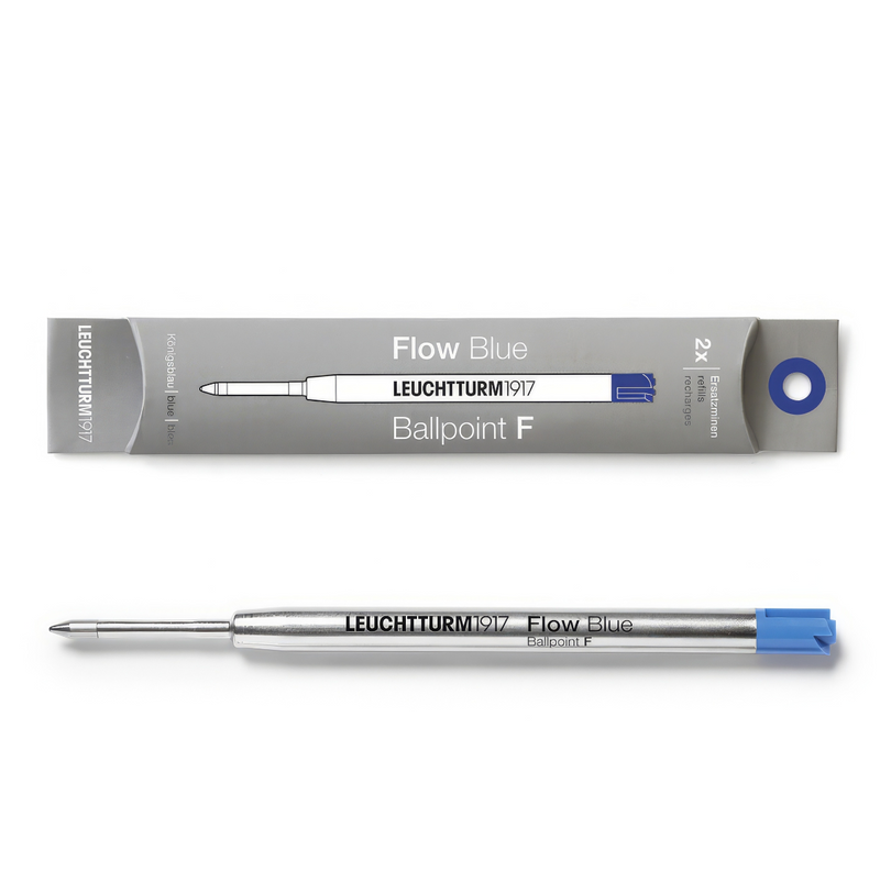 Drehgriffel No.1 Ballpoint Refill - Pack of 2 - Royal Blue Ink - Fine (F)