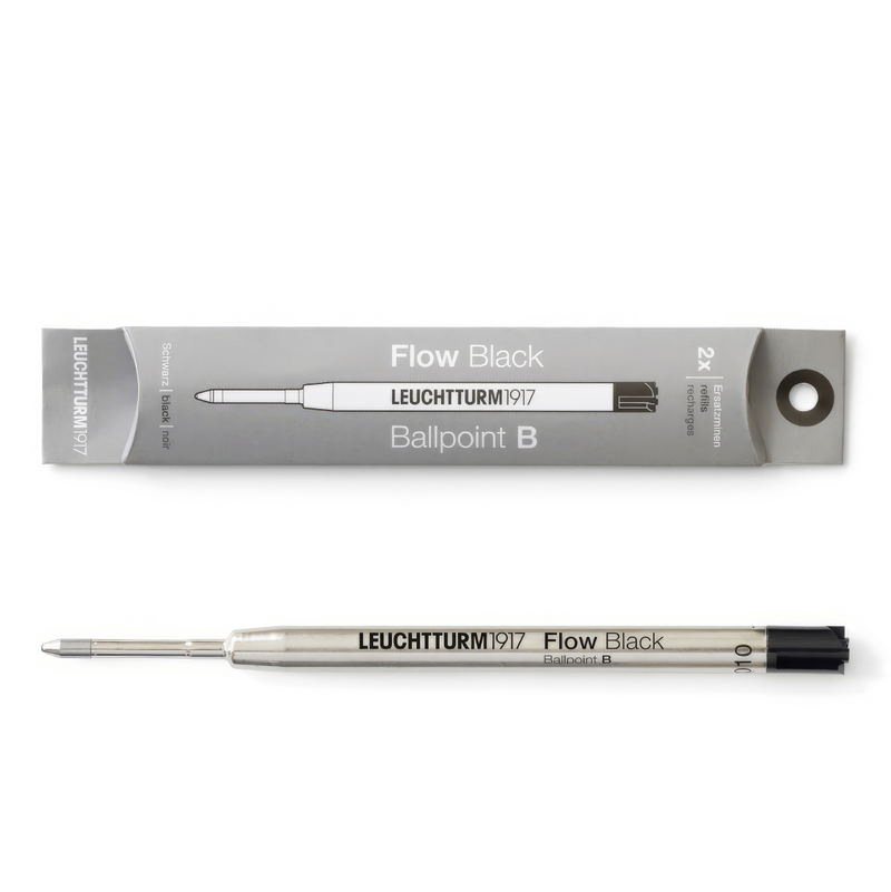 Drehgriffel No.1 Ballpoint Refill - Pack of 2 - Black Ink - Bold (B)