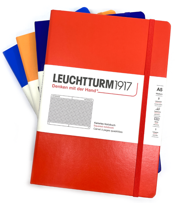 LEUCHTTURM1917 Classic Hard Cover - Medium (A5) - Squared/Grid - Lobster