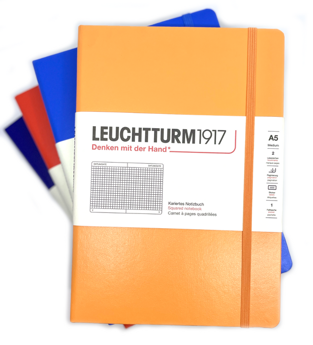 LEUCHTTURM1917 Classic Hard Cover - Medium (A5) - Squared/Grid - Apricot