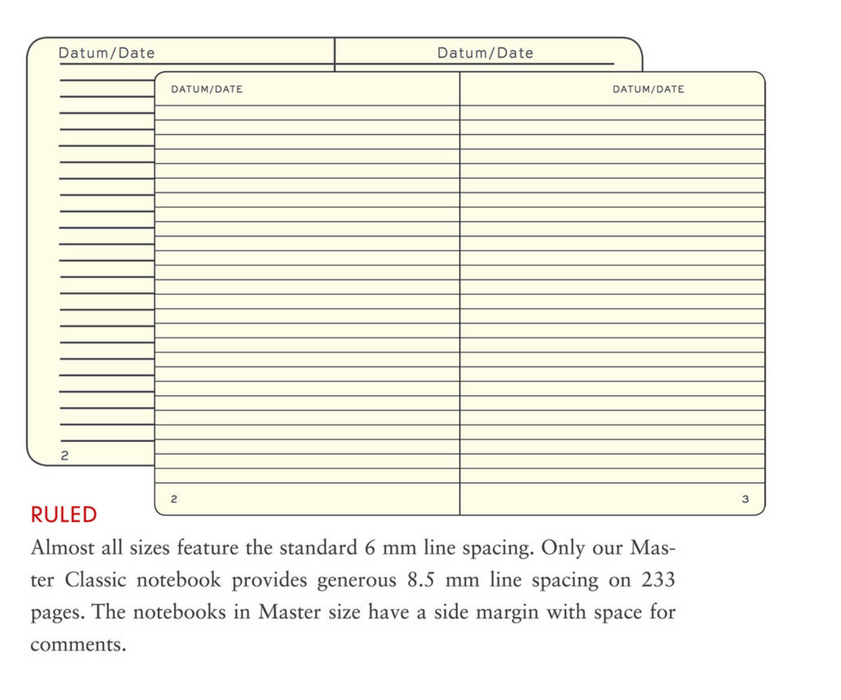 LEUCHTTURM1917 Classic Hard Cover - Medium (A5) - Ruled - Navy