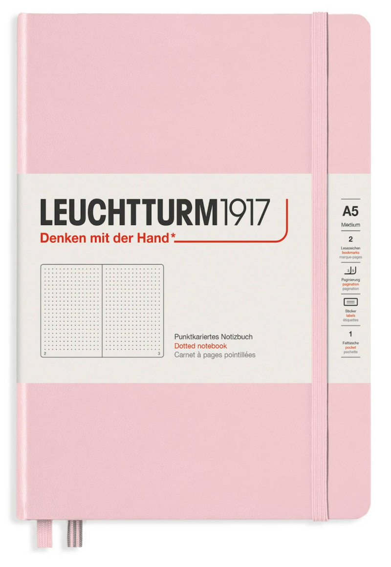 LEUCHTTURM1917 Classic Hard Cover - Medium (A5) - Dotted - Powder Pink