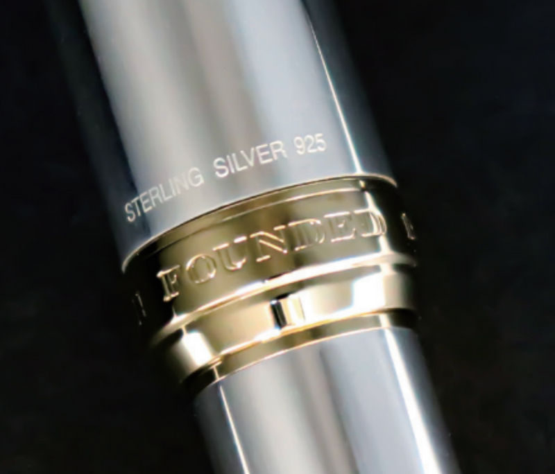 SAILOR 1911 Sterling Silver - Large Series (18K gold nib & Converter) - Silver/Gold