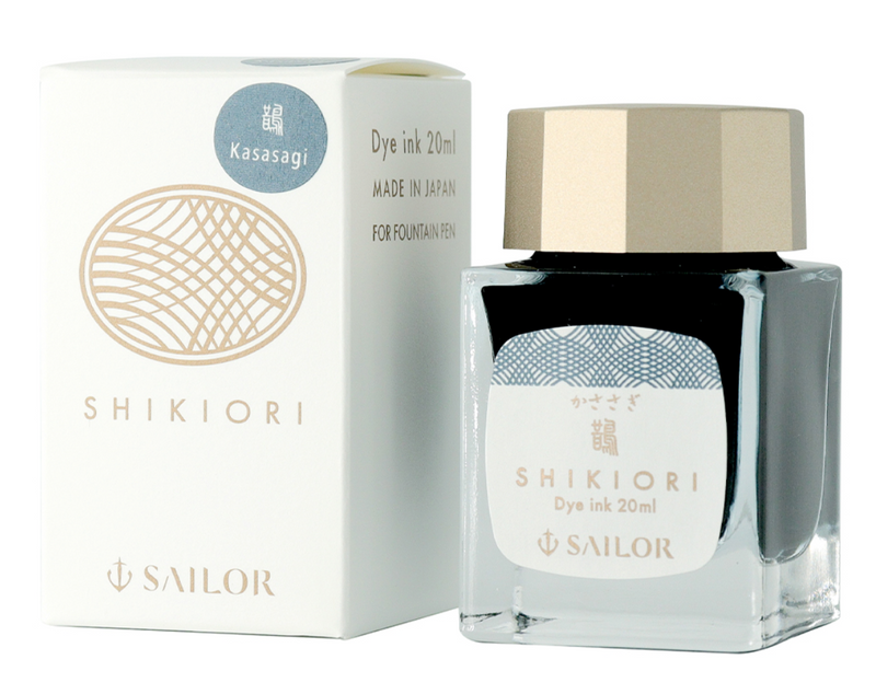 SAILOR SHIKIORI Fountain Pen Ink - 20mL Bottle - Kasasagi