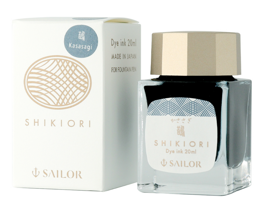 SAILOR SHIKIORI Fountain Pen Ink - 20mL Bottle - Kasasagi