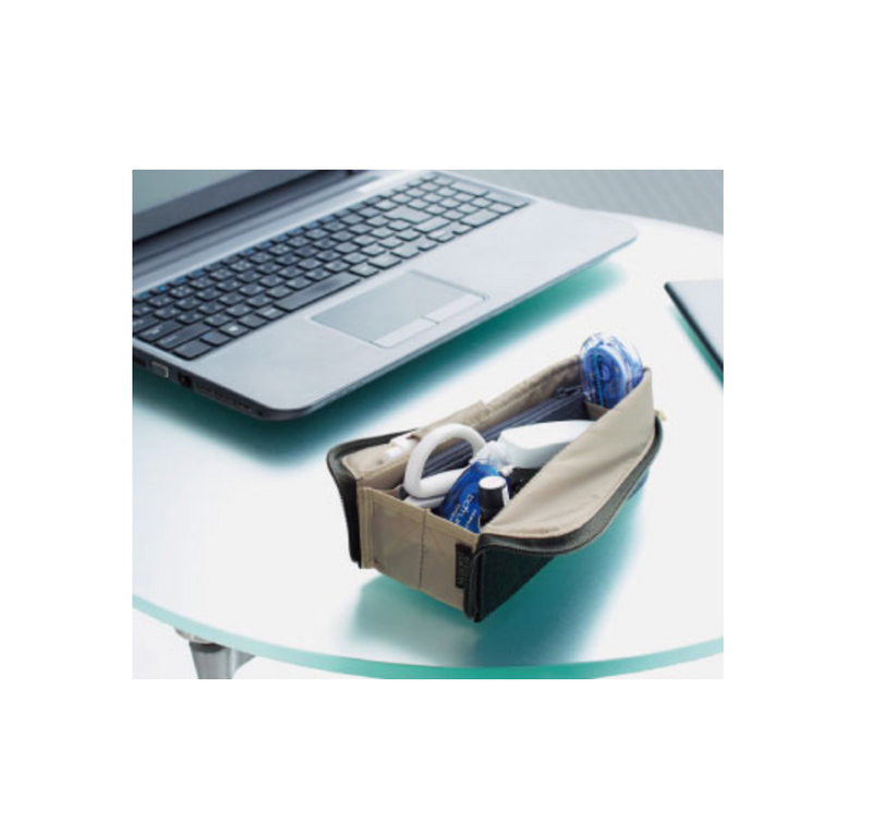 KOKUYO Neocritz Worxus Tool/Pencil/Pen case - Charcoal/Light Blue
