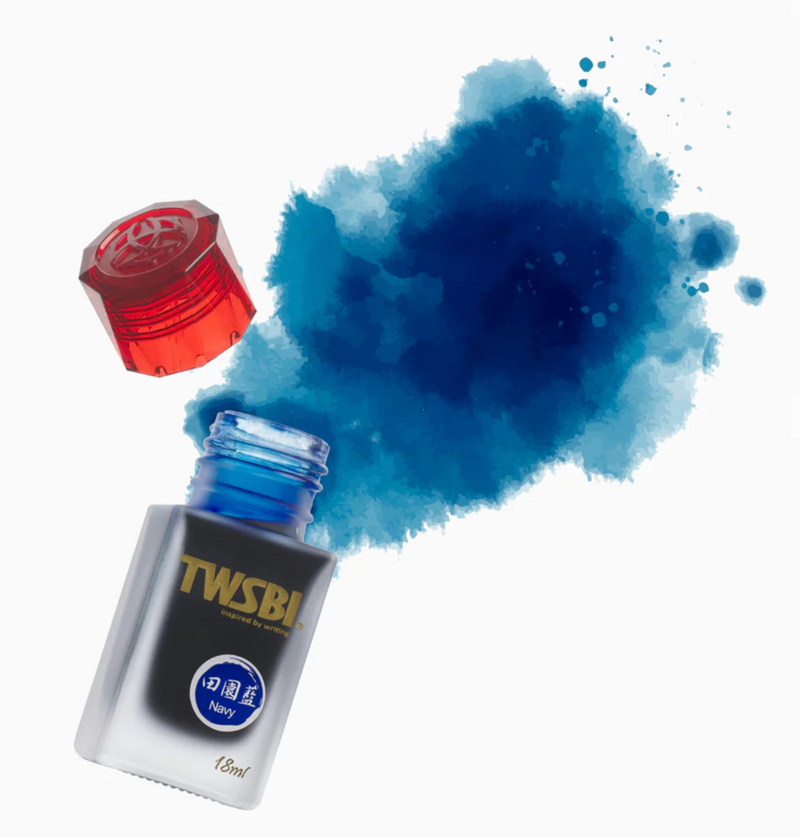 TWSBI 1791 Fountain Pen Ink - Navy - 18mL