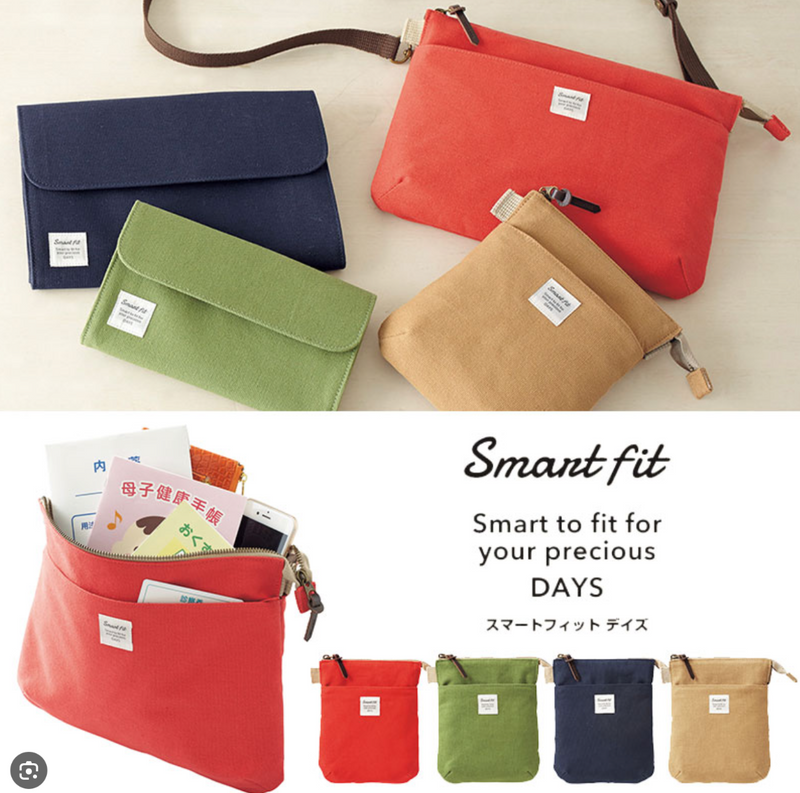 LIHIT LAB - Sacoche Smart Fit Carrying Pouch - Small - Navy (includes shoulder strap A7709)