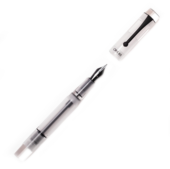 OPUS 88 Demonstrator Fountain Pen - Clear - Medium Nib