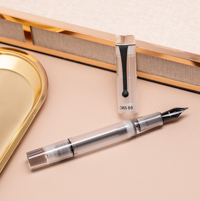 OPUS 88 Demonstrator Fountain Pen - Clear - Medium Nib
