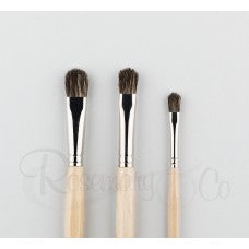 ROSEMARY & CO Tree & Texture Brush  - Series 32 - Badger Hair - 1/2" (Left brush in image)