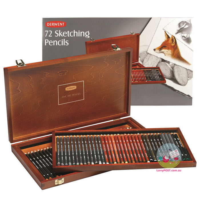 DERWENT Sketching Wooden Box 72