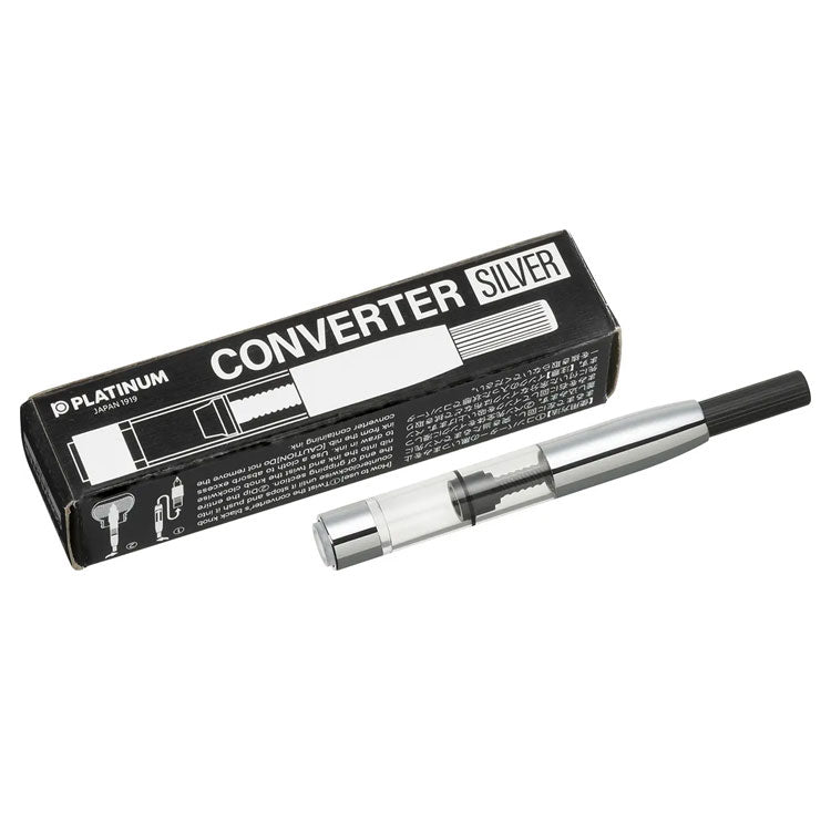 PLATINUM Converter for PLATINUM Fountain Pens - Silver