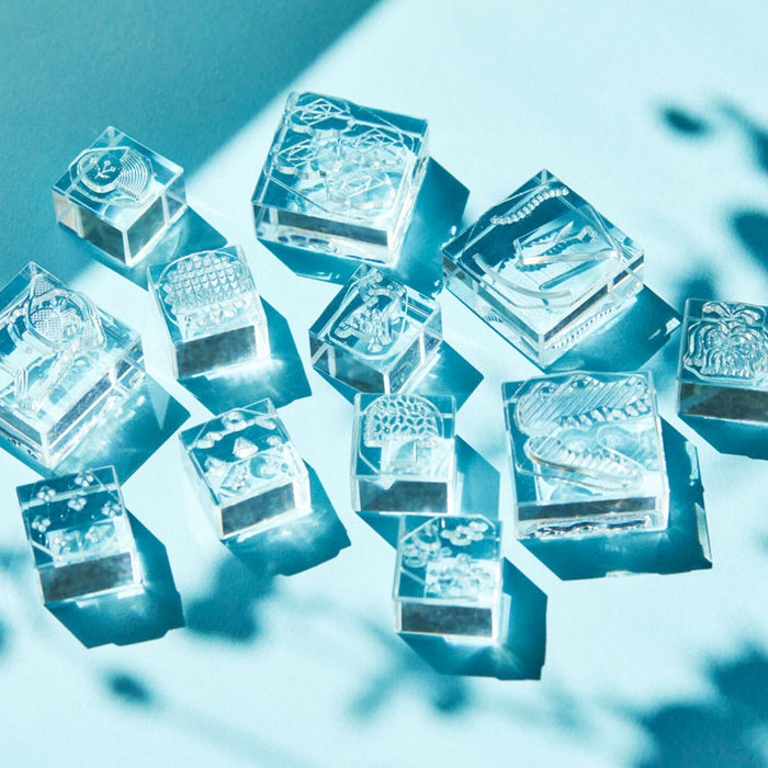 KING JIM - Kori Jirushi Ice Cube Stamp - Small - Tulip