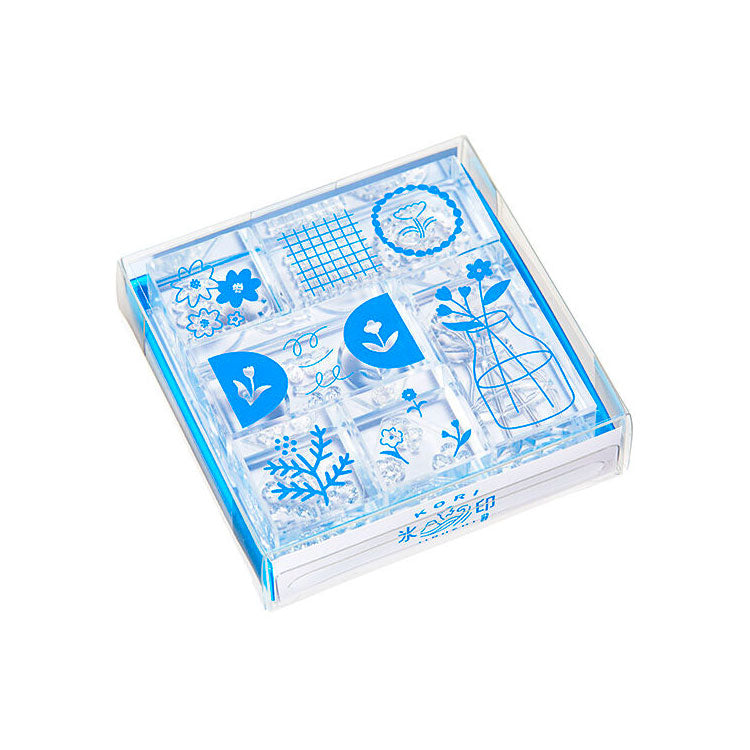 KING JIM - Kori Jirushi Ice Cube Stamps - Flower Set