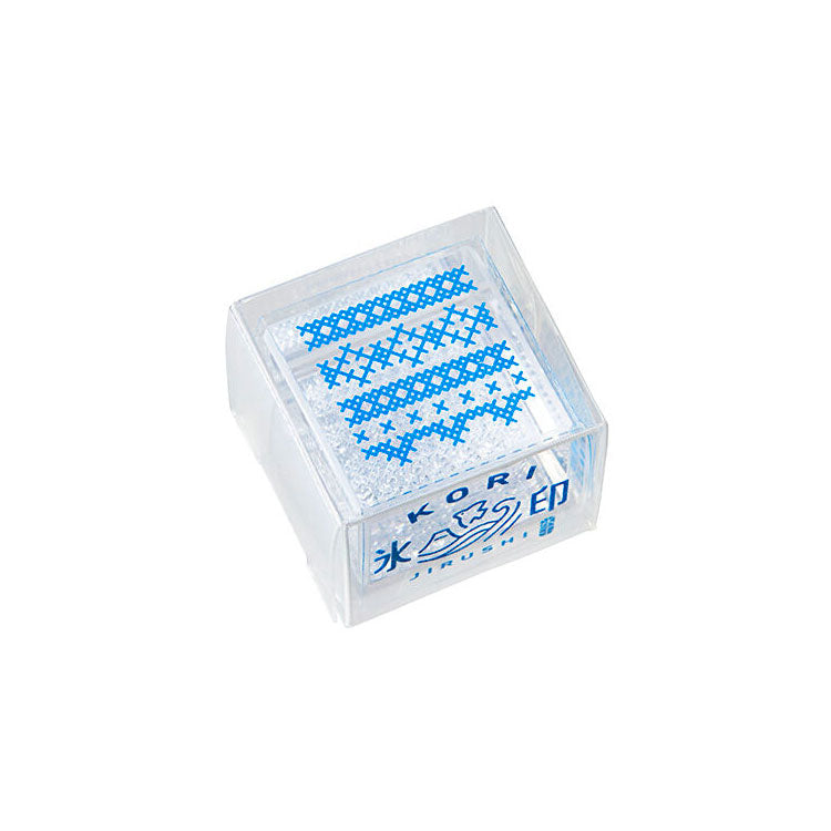 KING JIM - Kori Jirushi Ice Cube Stamp - Small - Cross Stitch