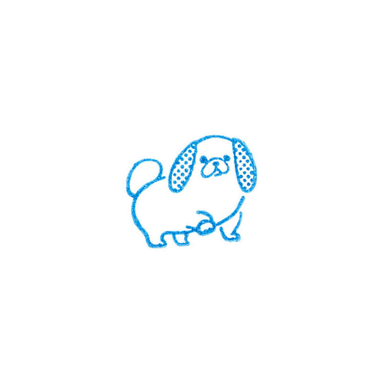 KING JIM - Kori Jirushi Ice Cube Stamp - Small - Pekinese