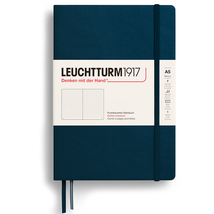 LEUCHTTURM1917 Classic Hard Cover - Medium (A5) - Dotted - Deep Sea