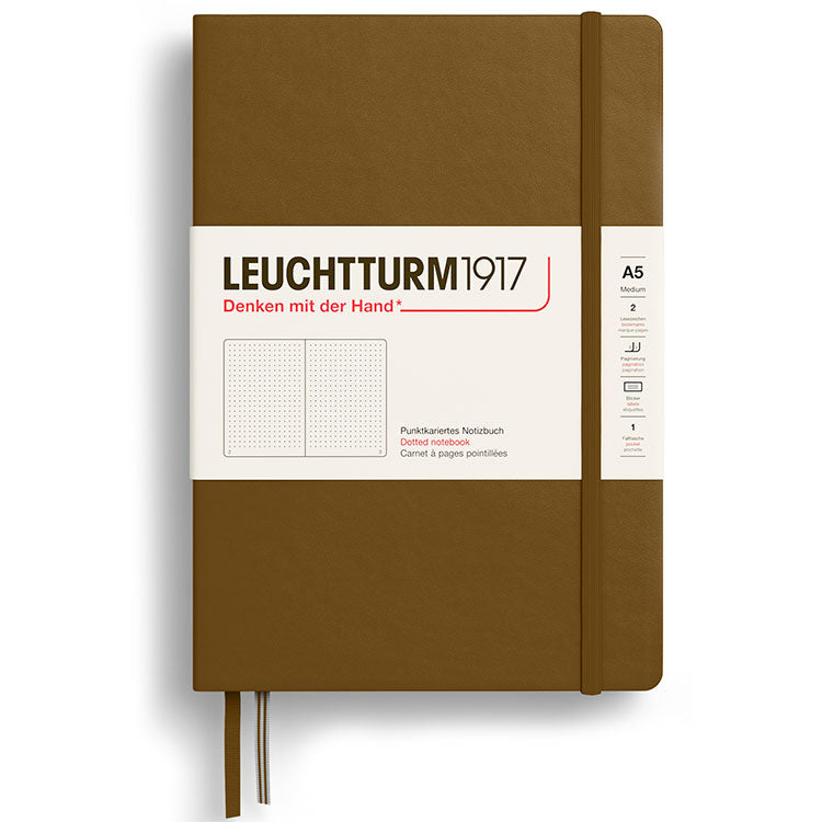 LEUCHTTURM1917 Classic Hard Cover - Medium (A5) - Dotted - Spice Brown