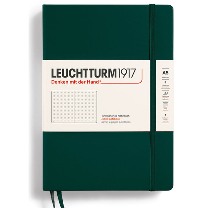 LEUCHTTURM1917 Classic Hard Cover - Medium (A5) - Dotted - Forest Green