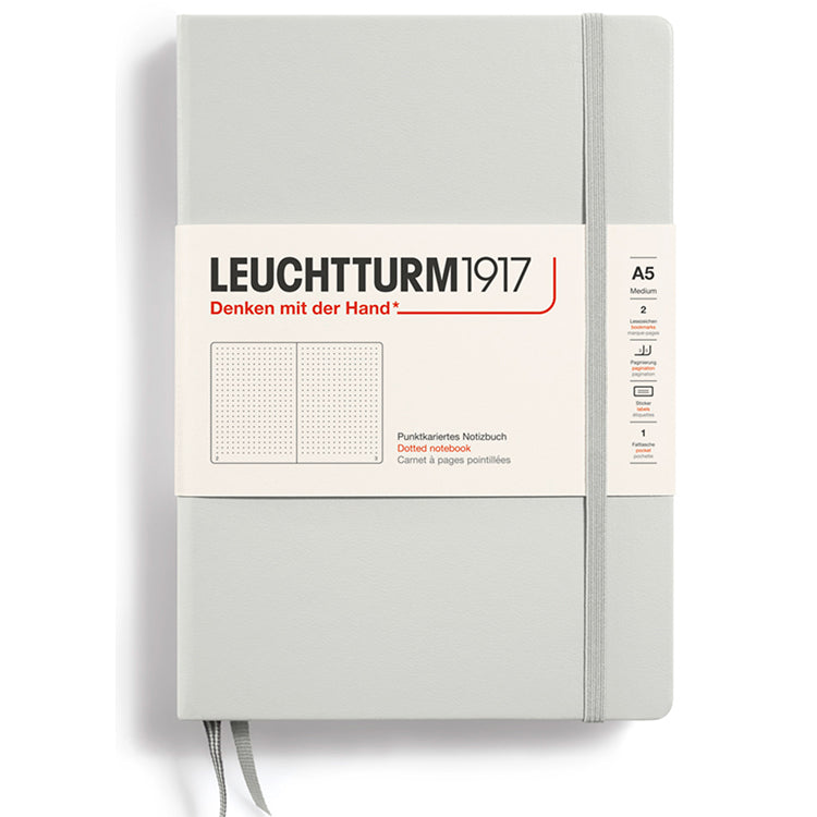 LEUCHTTURM1917 Classic Hard Cover - Medium (A5) - Dotted - Light Grey
