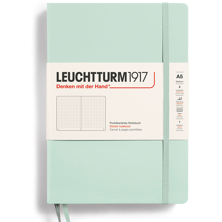 LEUCHTTURM1917 Classic Hard Cover - Medium (A5) - Dotted - Mint Green